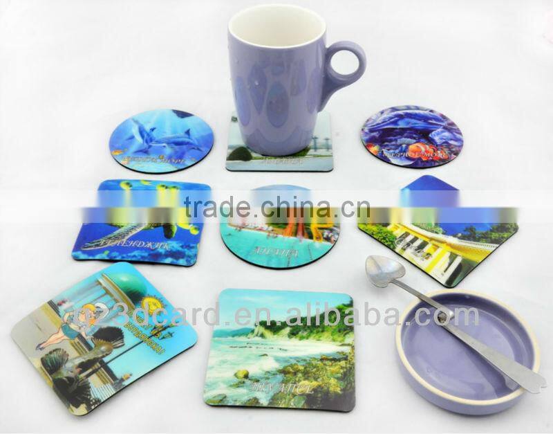 Custom lenticular 3D placemats of eiffel tower