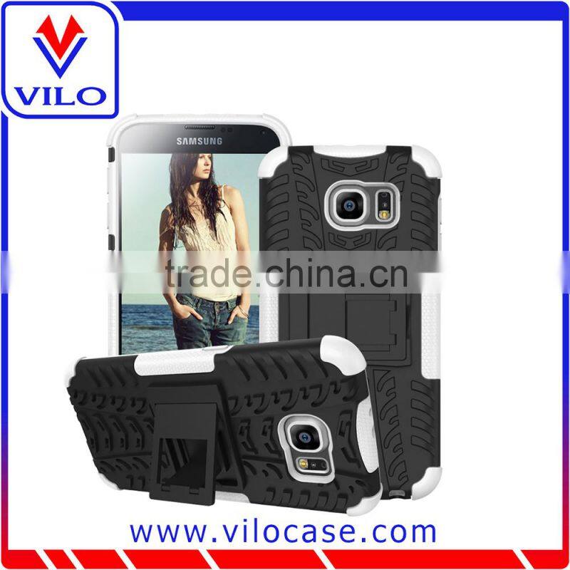 Alibaba in france PC + Silicone combo case for Samsung Galaxy S6