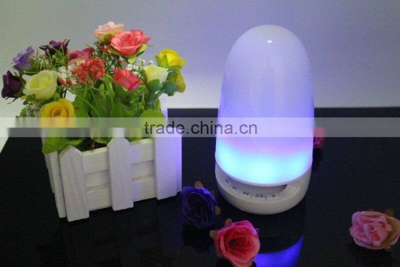 Atmosphere Lamp Speaker,LED Lamp MIC Wireless Bluetooth 4.0 Speaker Speakerphone Built -in Lithium Battery