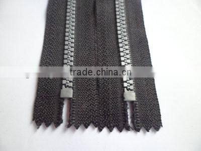 5# plastic resin zipper close end zipper with auto lock slider zipper porcket zipper