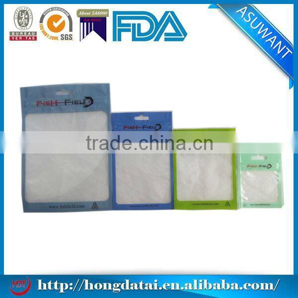 small custom zipper plastic fishing bait packaging fishhook bag
