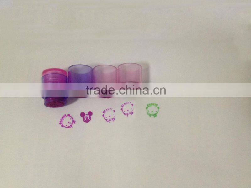 Manufacturer Funny Design Rubber Stamps For Kids/Christmas Cartoon Plastic Toy Stamp