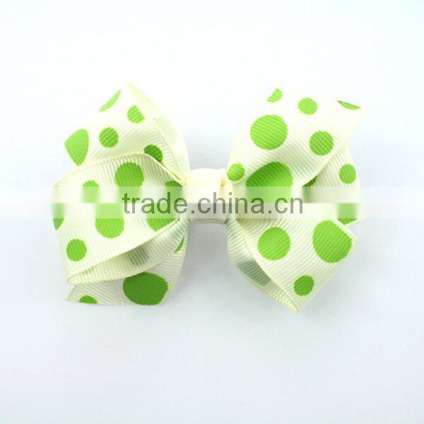 polka dot grosgrain ribbon bows