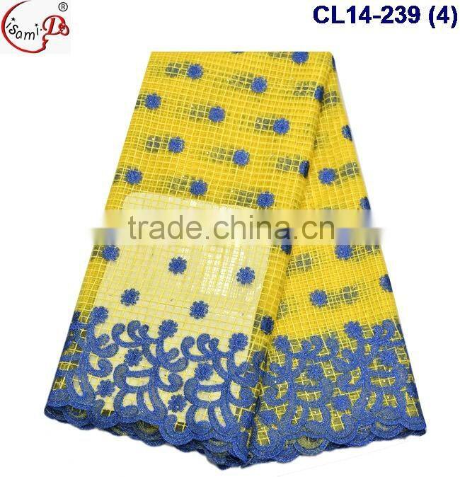 CL14-239 Fashion fantastic adorable lovely dot pattern charming romantic design net Lace fabric material for dating in 2016