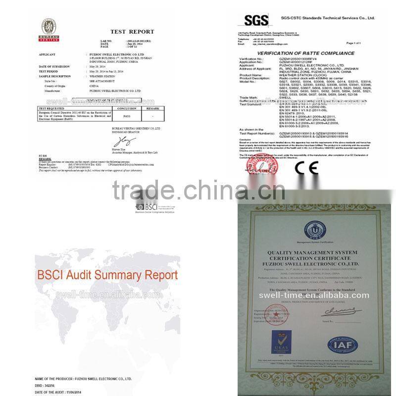 BSCI WCA audit factory ruler clock S3340C meet CE and Rohs