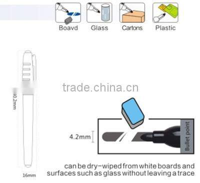 liquid whiteboard chalk marker/ erasable chalk marker pen