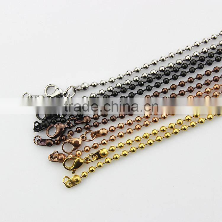 Cheap price 50cm chocolate color snake chain 316 stainless steel floating locket chain