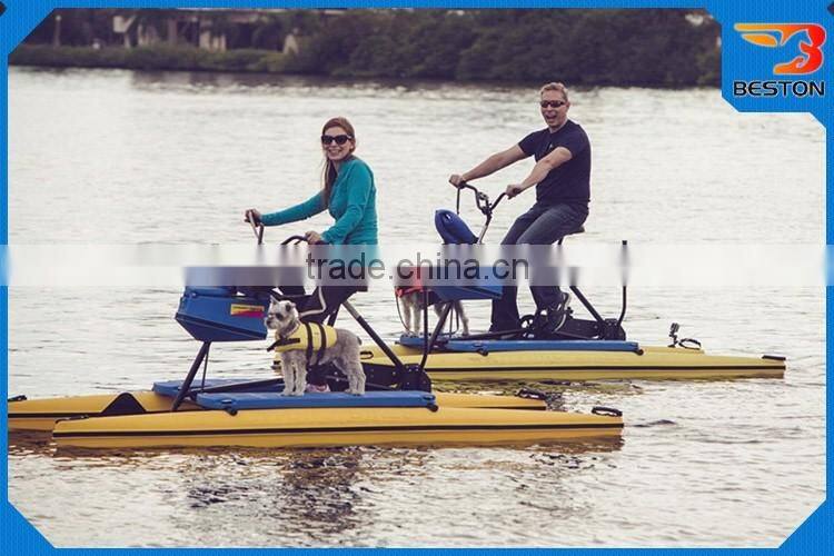 Best quality fiberglass material sea water bike bicycle pedal bike for sale