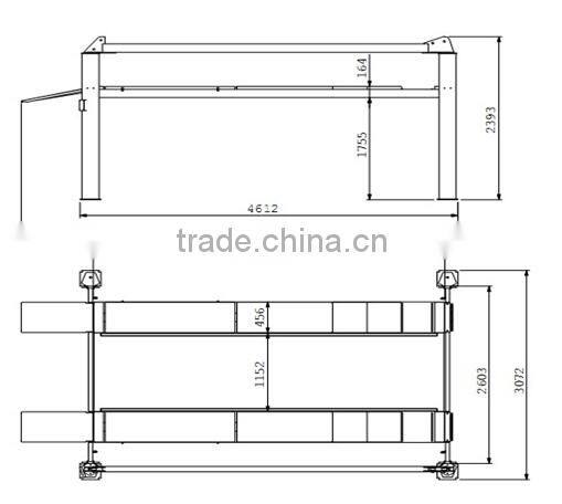 4 post lift with wheel alignment