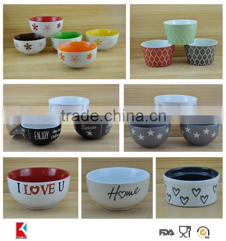 best selling tabelware items matte finish cereal stoneware bowl rice ceramic soup bowl