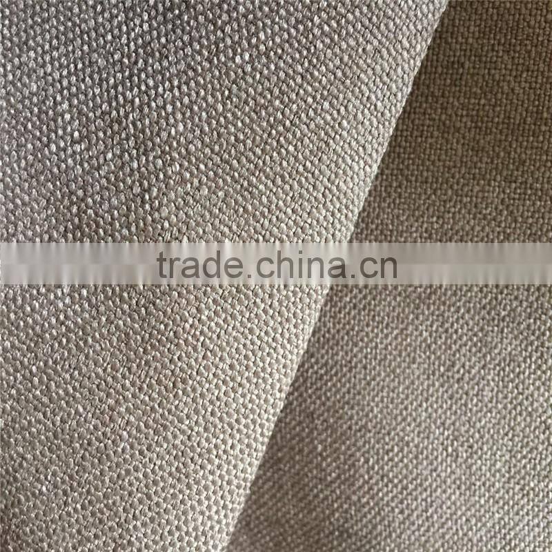 100%polyester woven linen sofa upholstery textile fabric for wholesale