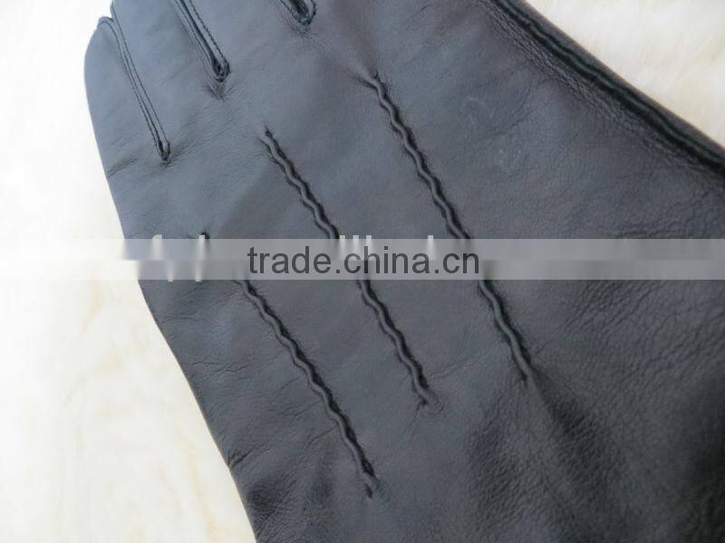 2013 fashion style hand sewing leather gloves