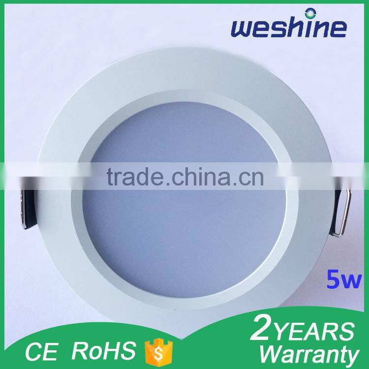 LED downlight 5w cool white/LED ceiling light 5w/LED curved light 5w