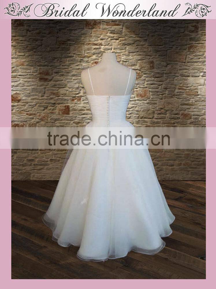 Romantic corded lace white lace see-through prom dress