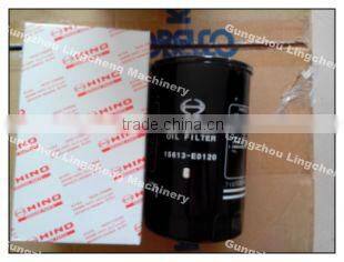 GENUINE HINO 15613-E0120 OIL FILTER USE FOR SK200-8/330-8 with low price