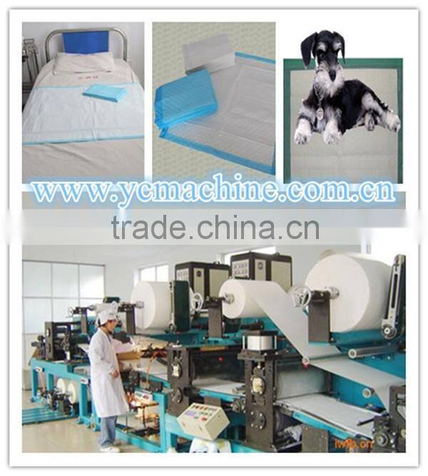 Economic automatic disposable under pad machine manufacture