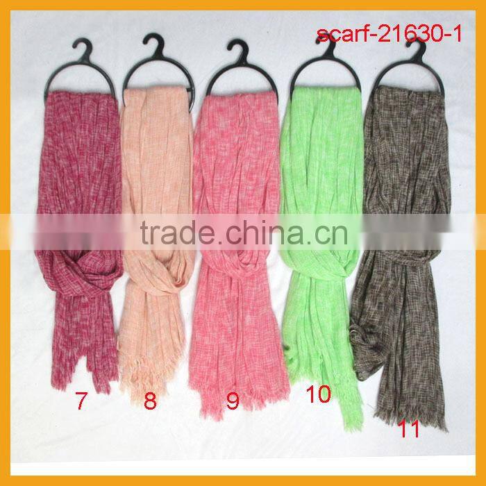 Plain Style and Printed Pattern 100 viscose scarf