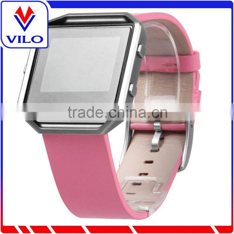 2016 New Style Luxury Genuine Leather Watch Band Strap Bracelet for Fitbit Blaze