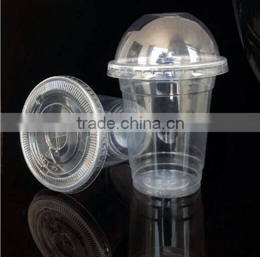 China-made clear transparent disposable PP PET plastic cup with lid