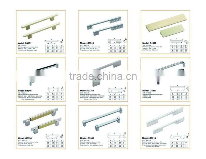Hot Sell Wholesale Waredrobe Aluminum Handles