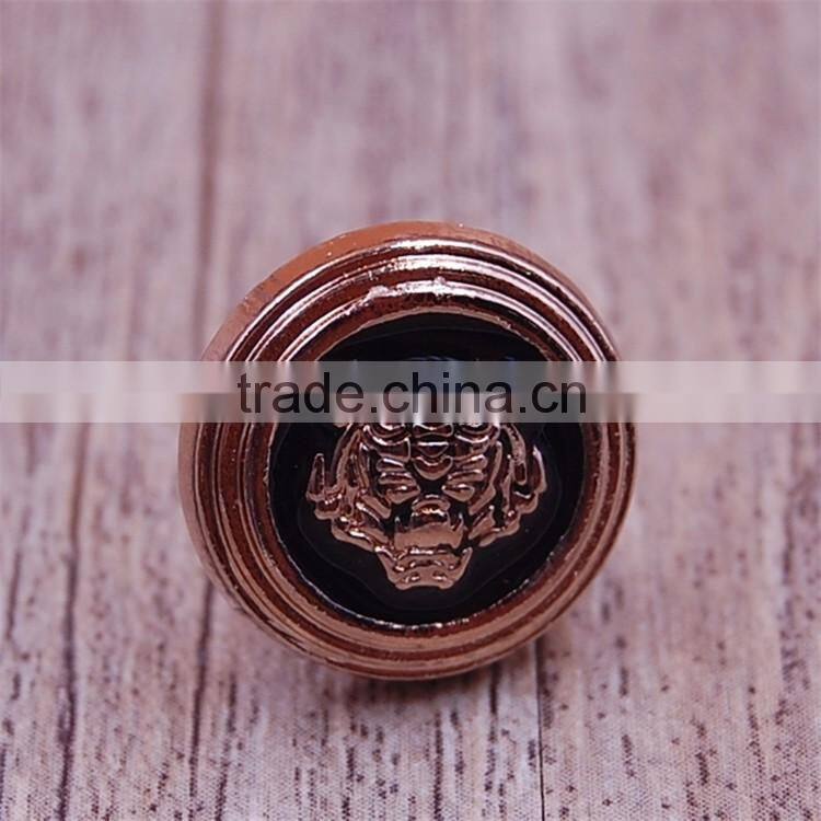 Custom engraved brass sport made metal buttons for shirt jean