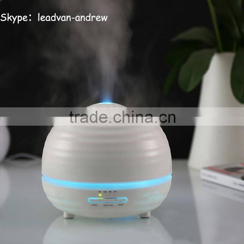 360ml Cool Mist Humidifier Ultrasonic Aroma Essential Oil Diffuser for Office Home Bedroom Living Room Study Yoga Spa