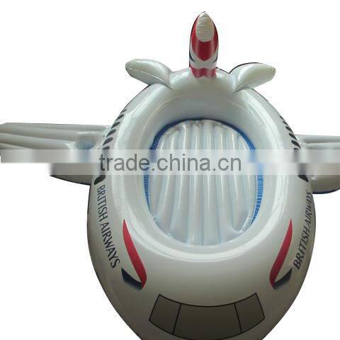 plane shape inflatable boat for pool, cheap inflatable boat for sale