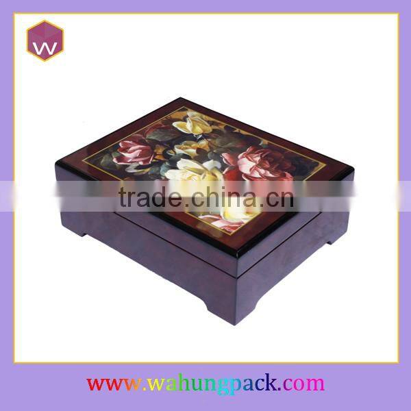 Custom music jewelry box & wood case jewel storage with music song