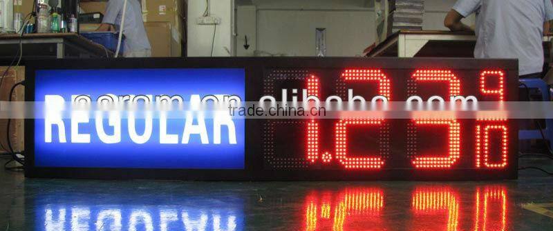 48 inches 12" 8.889 Green LED gas price signs digital for Gas Station