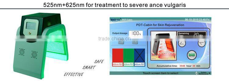 LED Light facial therapy beauty equipment for skin rejuvenation
