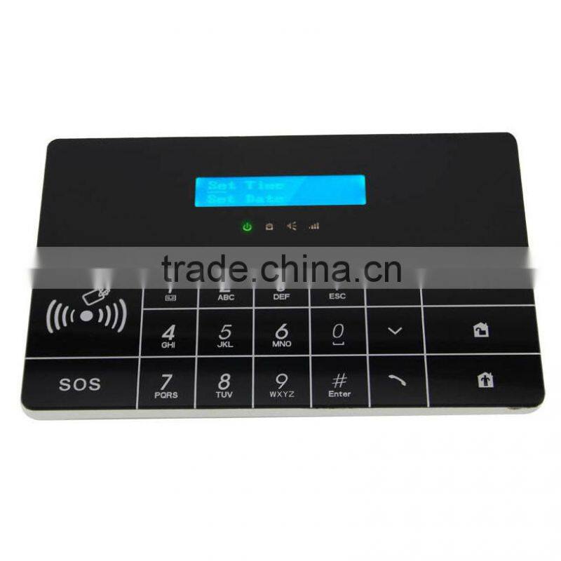 GSM home alarm with wired siren PG-100 CE&ROHS approved 433/868MHZ