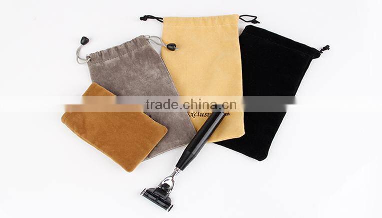 white textured gold foil writing black Contact lenses case packaging pouch