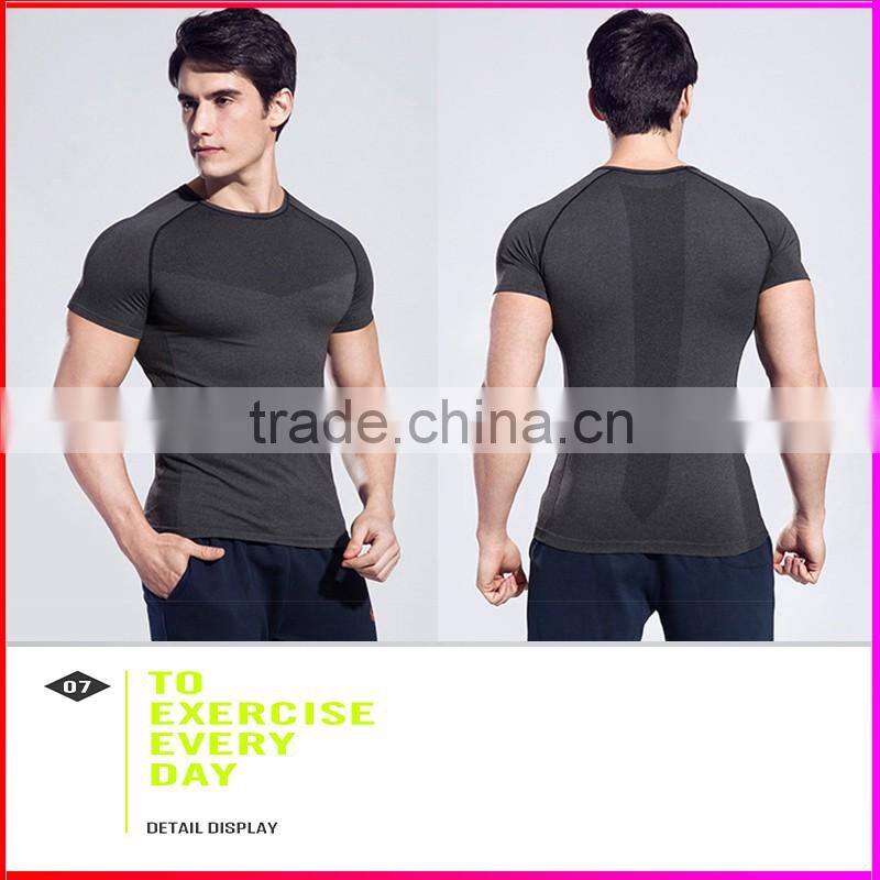 2016 New style Tennis clothes sport T-shirt , men slimming body shaper, men sports wear