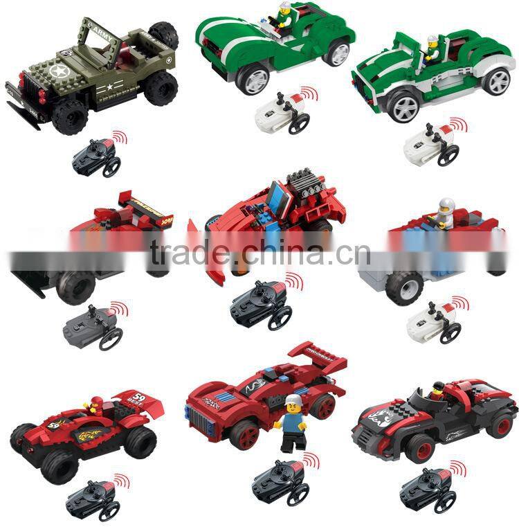 Children intelligence toys building blocks racing car,remote control car,building blocks toys