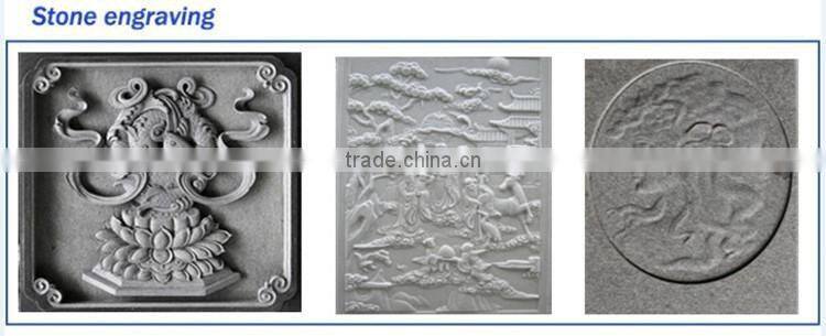 PCI NcStudio Controller Stone CNC Router Machine ZK-1325 With 5.5KW Big Power Water Cooling Spindle&Hybird Servo Motor