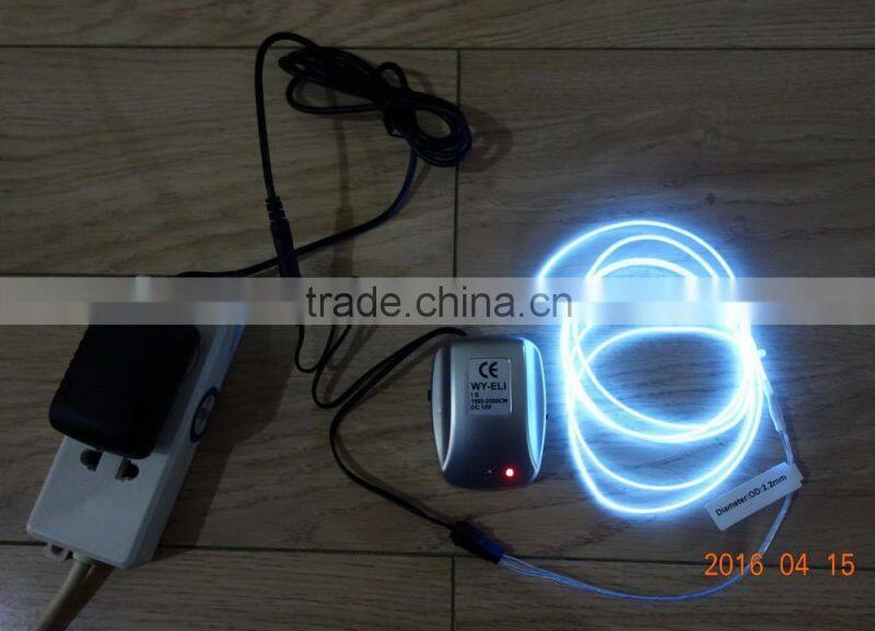 AC110V-240V Sound control INVERTER"Polar light 3"OD:2.6mm White EL WIRE