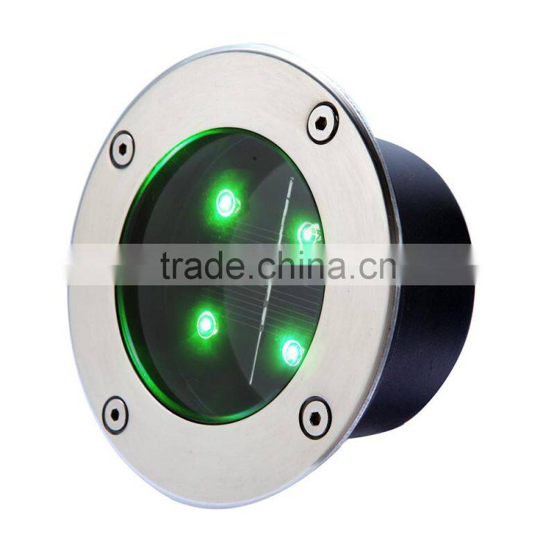High Power LED tempered glass led solar underground lights