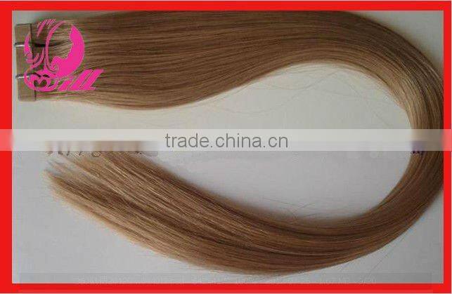 Pu Adhesive Tape Vigin Hair Extensions Remy Indian Hair Extensions Color #8 Large Stock