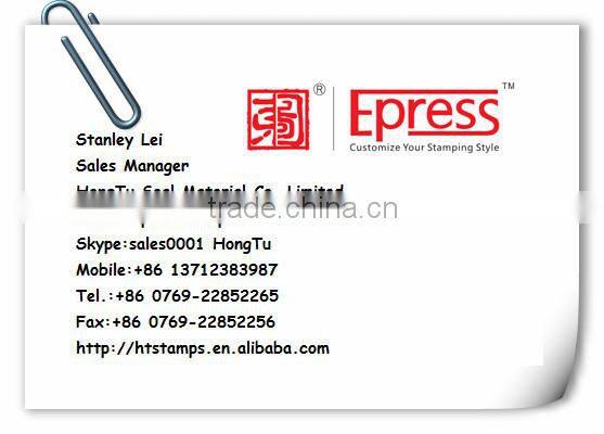 Free sample Round 30mm Factory Self inking stamp office use customized rubber stamp