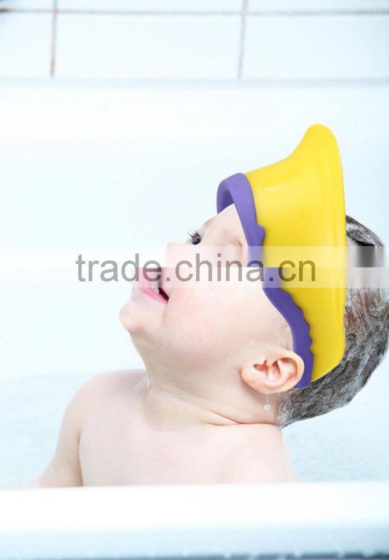 Plastic baby shower cap / protective bath cap