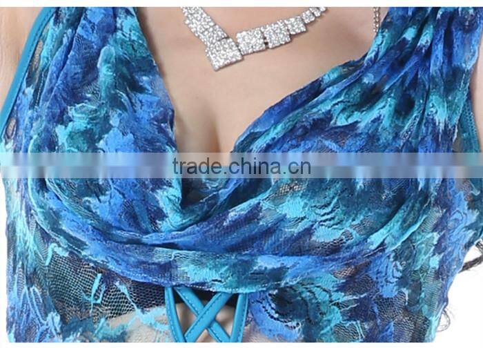 Wuchieal Belly Dance Costume for Performance, Ladies Sexy Leopard Dress