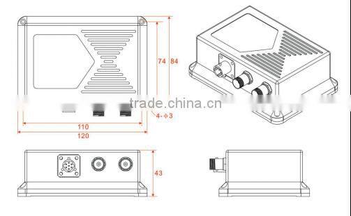 Vehicle GPS Tracker, Ship Position Tracker 0.1deg Accuracy, Car Speed Tracker Low Cost, High Precisiong Car Heading Tracker
