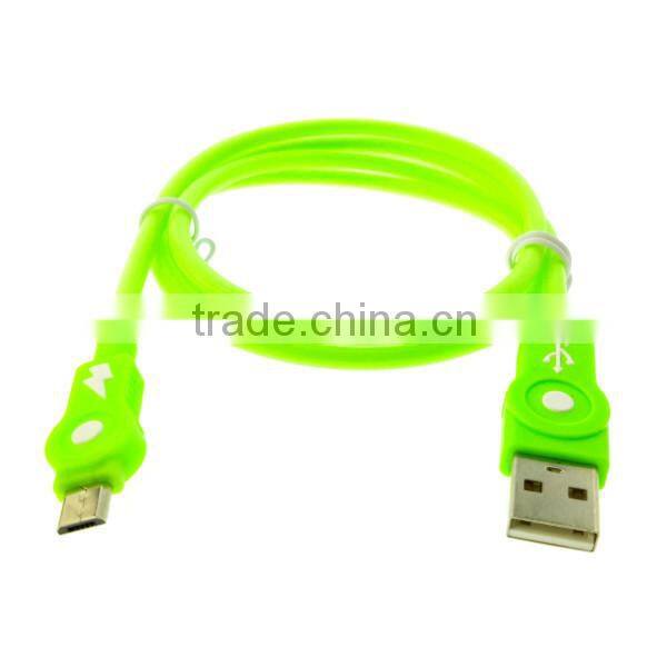 Hot Selling Colorful Micro Braided USB Cable with Aluminum Case for Mobilephone