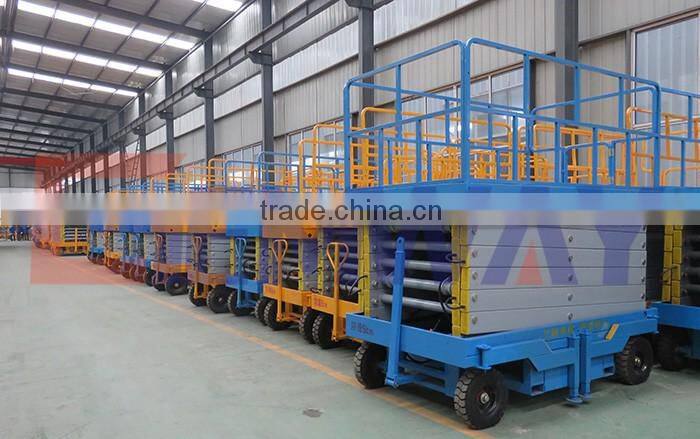 14m Movable hydraulic manual scissor lift price