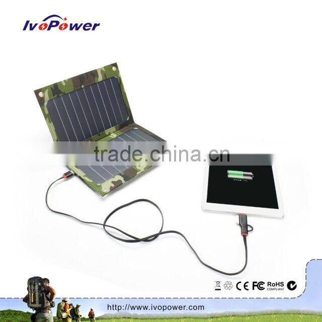 OEM handy power charger 10 Watts portable folding solar panel charger for mobile phone