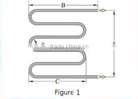 electric air tubular heater for anti-freeze(glycol)solutions