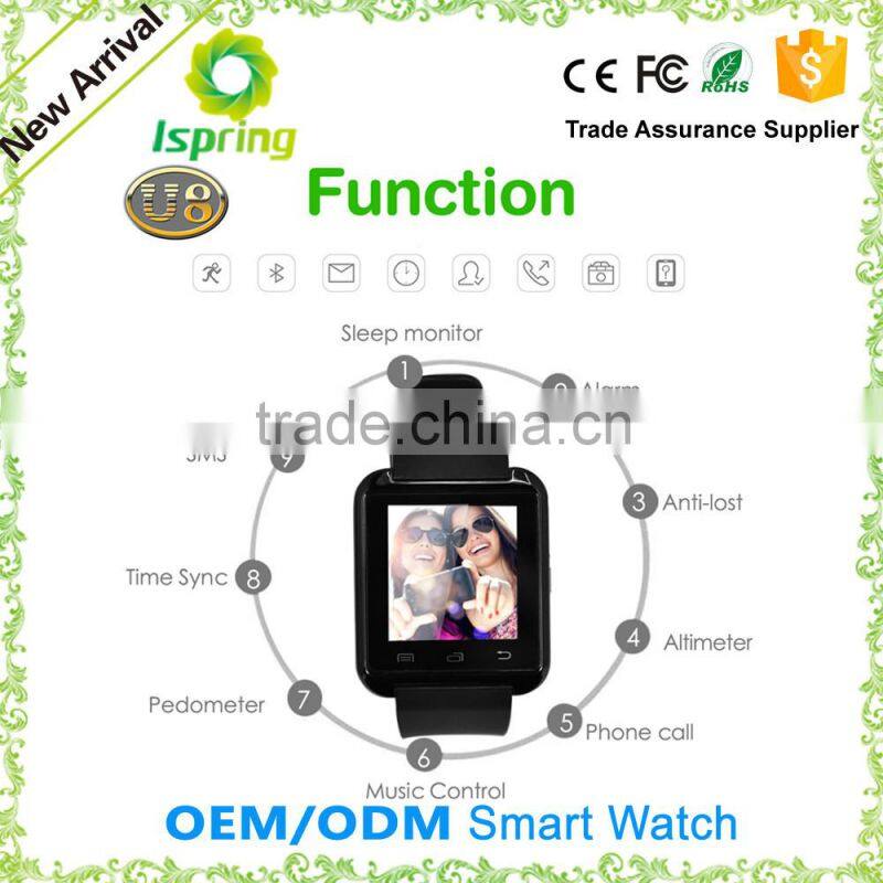 2016 Fashion New H5 Smart Watch V6 Heart Rate Monitoring Bluetooth Mobile Phones