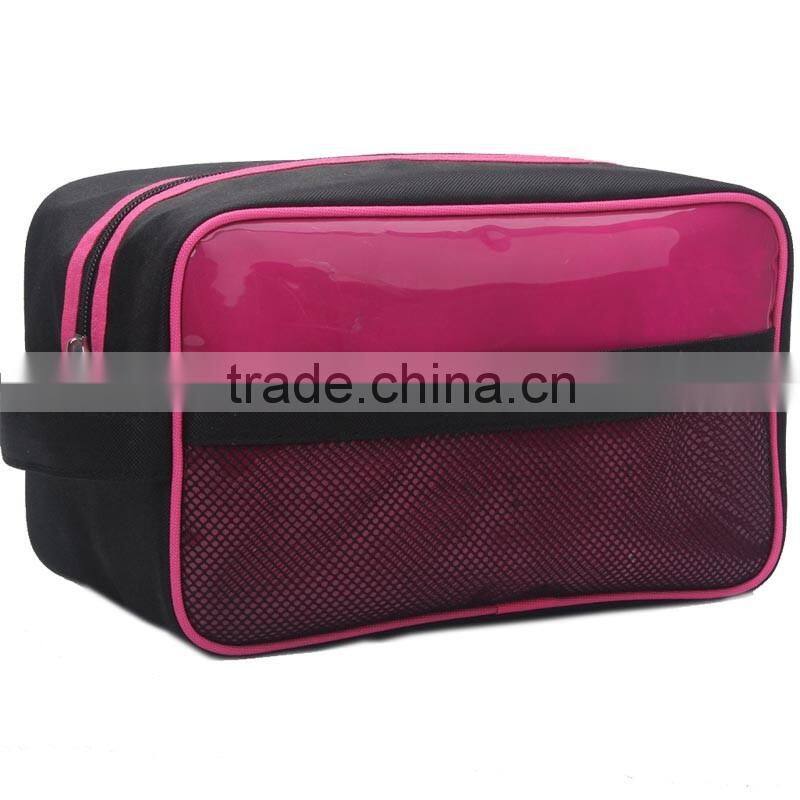 Promotional travel PU toiletry bag 2016 for men