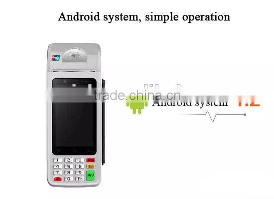 Android Handheld POS with RFID,GPRS,Printer,Camera