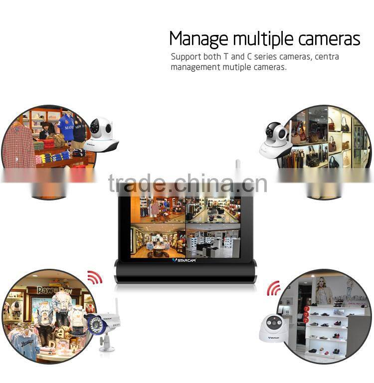 Plug Play p2p Camera IP hisilicon ip Camera Wireless Ip Camera WIFI Wireless IP Camera With 7 inch screen